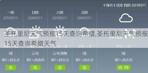 圣托里尼天气预报15天查询希腊,圣托里尼天气预报15天查询希腊天气