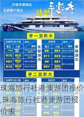 珠海旅行社港澳游团报价,珠海旅行社港澳游团报价表