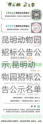 昆明动物园招标公告公示,昆明动物园招标公告公示名单