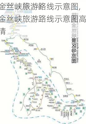 金丝峡旅游路线示意图,金丝峡旅游路线示意图高清