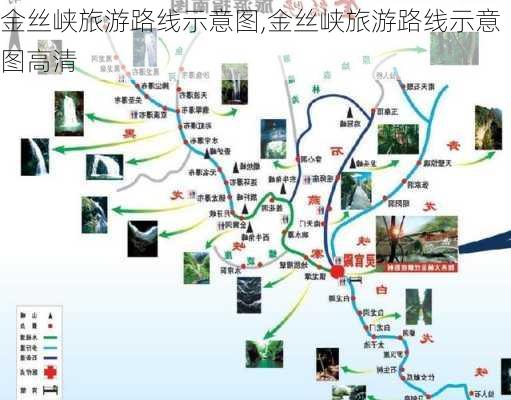 金丝峡旅游路线示意图,金丝峡旅游路线示意图高清