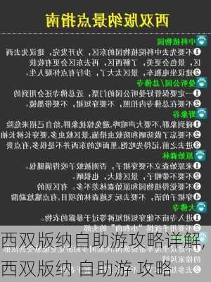 西双版纳自助游攻略详解,西双版纳 自助游 攻略