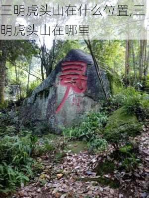 三明虎头山在什么位置,三明虎头山在哪里