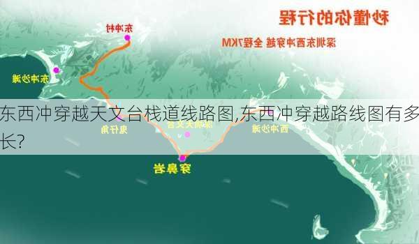 东西冲穿越天文台栈道线路图,东西冲穿越路线图有多长?