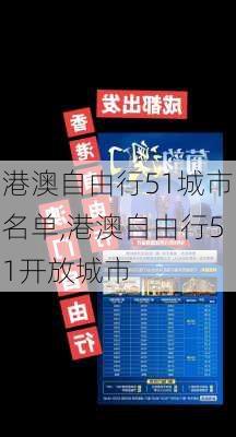 港澳自由行51城市名单,港澳自由行51开放城市