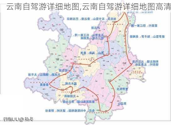 云南自驾游详细地图,云南自驾游详细地图高清