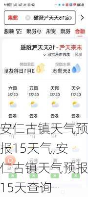 安仁古镇天气预报15天气,安仁古镇天气预报15天查询