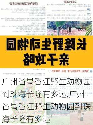 广州番禺香江野生动物园到珠海长隆有多远,广州番禺香江野生动物园到珠海长隆有多远