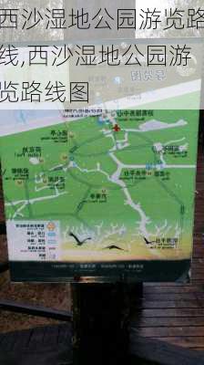 西沙湿地公园游览路线,西沙湿地公园游览路线图