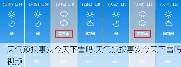 天气预报惠安今天下雪吗,天气预报惠安今天下雪吗视频