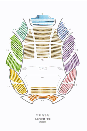 东方艺术中心歌剧厅座位图,东方艺术中心歌剧厅座位图解
