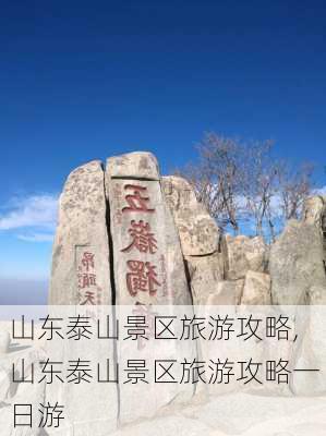 山东泰山景区旅游攻略,山东泰山景区旅游攻略一日游