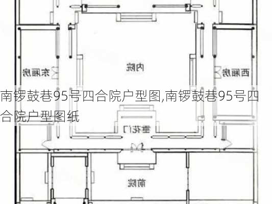 南锣鼓巷95号四合院户型图,南锣鼓巷95号四合院户型图纸