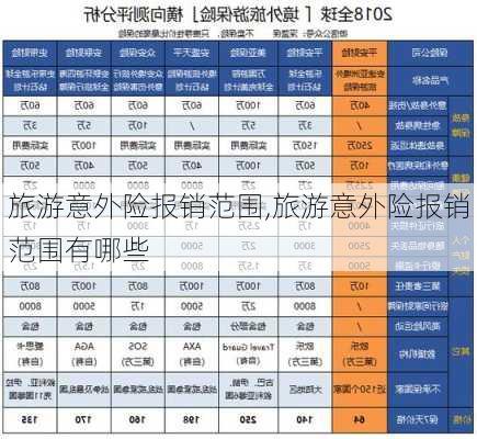 旅游意外险报销范围,旅游意外险报销范围有哪些