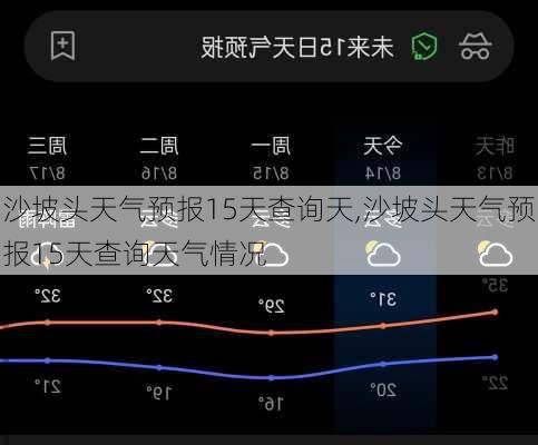 沙坡头天气预报15天查询天,沙坡头天气预报15天查询天气情况