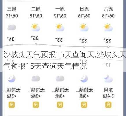 沙坡头天气预报15天查询天,沙坡头天气预报15天查询天气情况