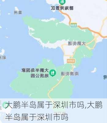 大鹏半岛属于深圳市吗,大鹏半岛属于深圳市吗