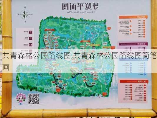 共青森林公园路线图,共青森林公园路线图简笔画