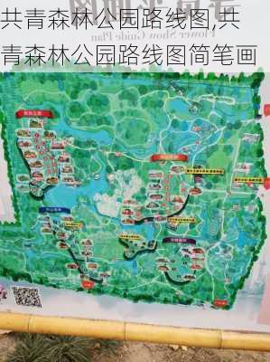 共青森林公园路线图,共青森林公园路线图简笔画