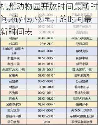 杭州动物园开放时间最新时间,杭州动物园开放时间最新时间表