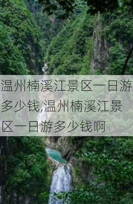 温州楠溪江景区一日游多少钱,温州楠溪江景区一日游多少钱啊