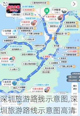 深圳旅游路线示意图,深圳旅游路线示意图高清