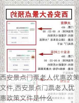 西安景点门票老人优惠政策文件,西安景点门票老人优惠政策文件是什么