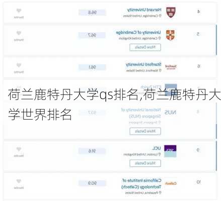 荷兰鹿特丹大学qs排名,荷兰鹿特丹大学世界排名