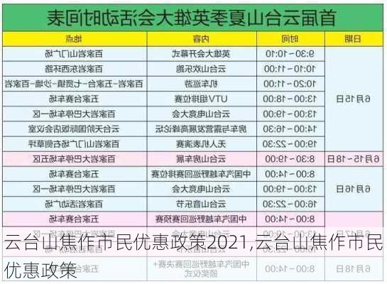 云台山焦作市民优惠政策2021,云台山焦作市民优惠政策