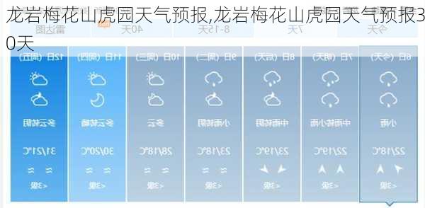 龙岩梅花山虎园天气预报,龙岩梅花山虎园天气预报30天