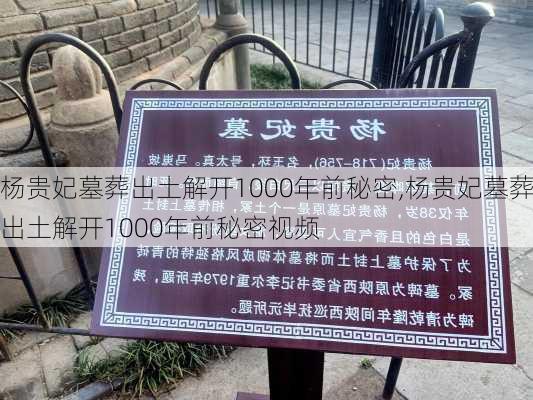 杨贵妃墓葬出土解开1000年前秘密,杨贵妃墓葬出土解开1000年前秘密视频