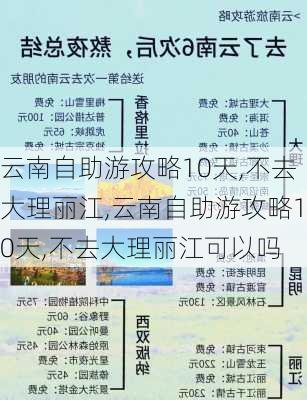 云南自助游攻略10天,不去大理丽江,云南自助游攻略10天,不去大理丽江可以吗