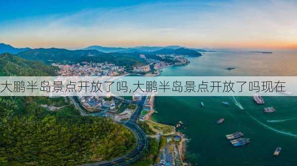 大鹏半岛景点开放了吗,大鹏半岛景点开放了吗现在