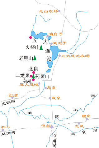 五大连池旅游地图,五大连池旅游地图攻略