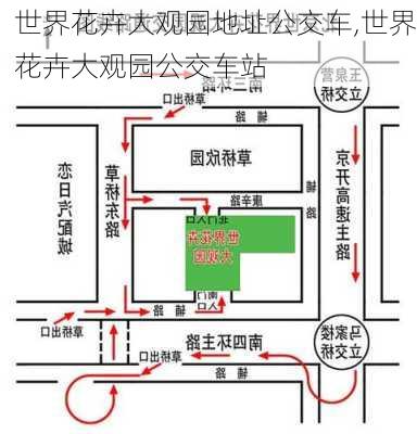 世界花卉大观园地址公交车,世界花卉大观园公交车站