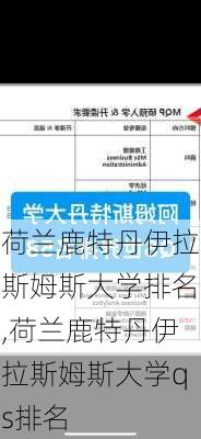 荷兰鹿特丹伊拉斯姆斯大学排名,荷兰鹿特丹伊拉斯姆斯大学qs排名