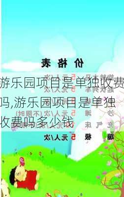 游乐园项目是单独收费吗,游乐园项目是单独收费吗多少钱