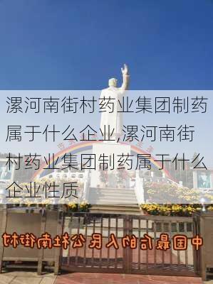 漯河南街村药业集团制药属于什么企业,漯河南街村药业集团制药属于什么企业性质