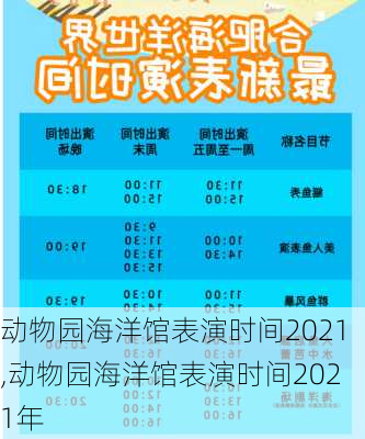 动物园海洋馆表演时间2021,动物园海洋馆表演时间2021年