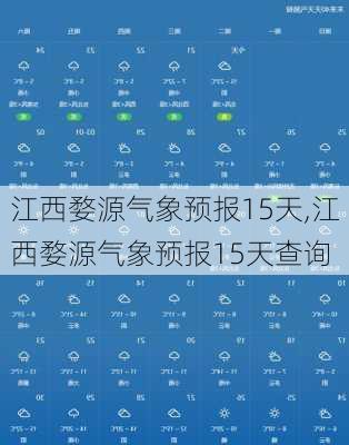 江西婺源气象预报15天,江西婺源气象预报15天查询