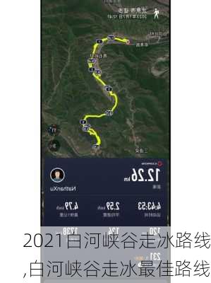 2021白河峡谷走冰路线,白河峡谷走冰最佳路线