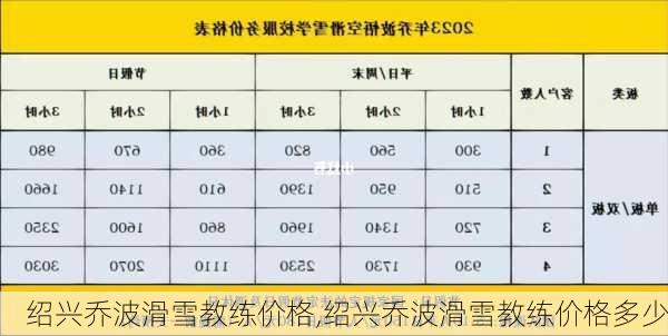 绍兴乔波滑雪教练价格,绍兴乔波滑雪教练价格多少