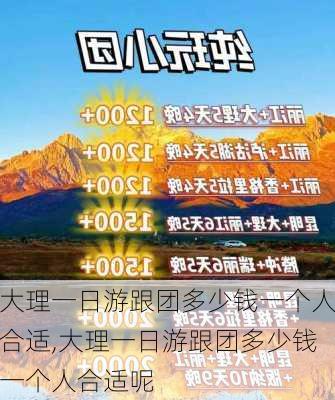 大理一日游跟团多少钱一个人合适,大理一日游跟团多少钱一个人合适呢