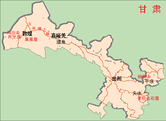 敦煌在哪个省地图,敦煌在哪个省地图位置