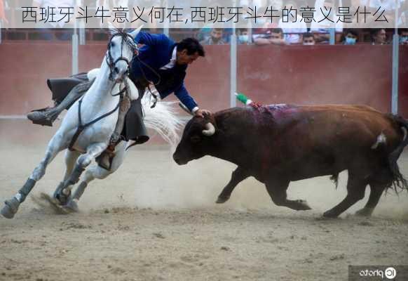 西班牙斗牛意义何在,西班牙斗牛的意义是什么