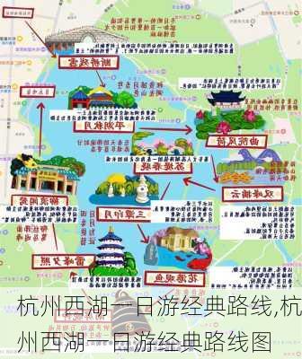 杭州西湖一日游经典路线,杭州西湖一日游经典路线图